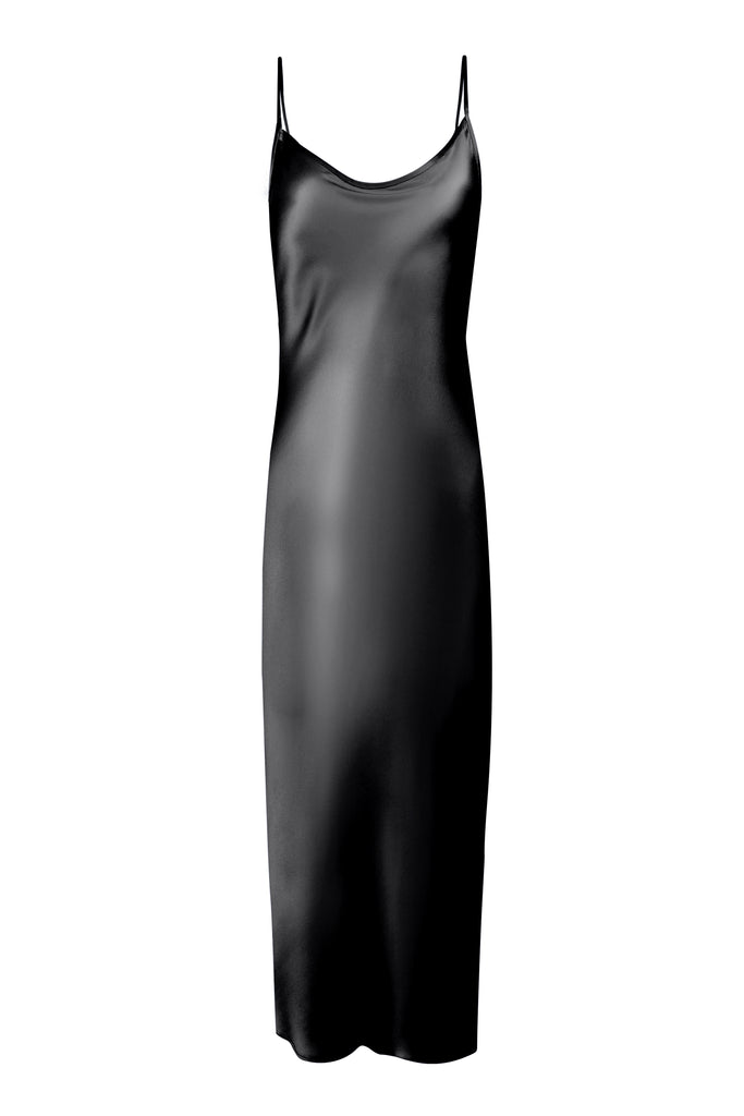Minimal Slip Dress - Black - KESNYC.COM