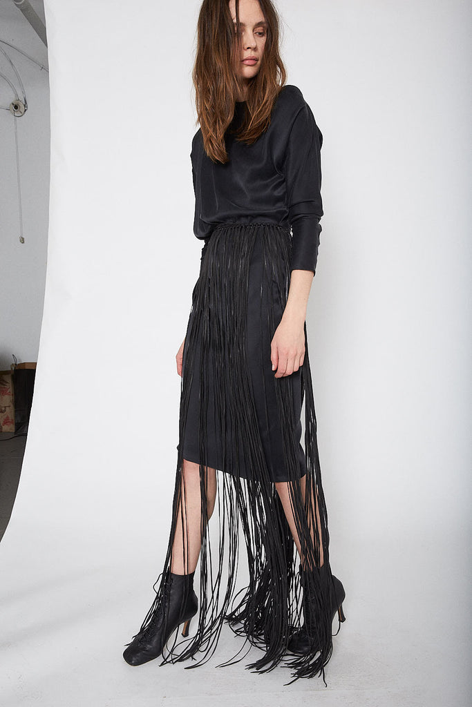The Zora Asymmetric Slip Dress - KESNYC.COM