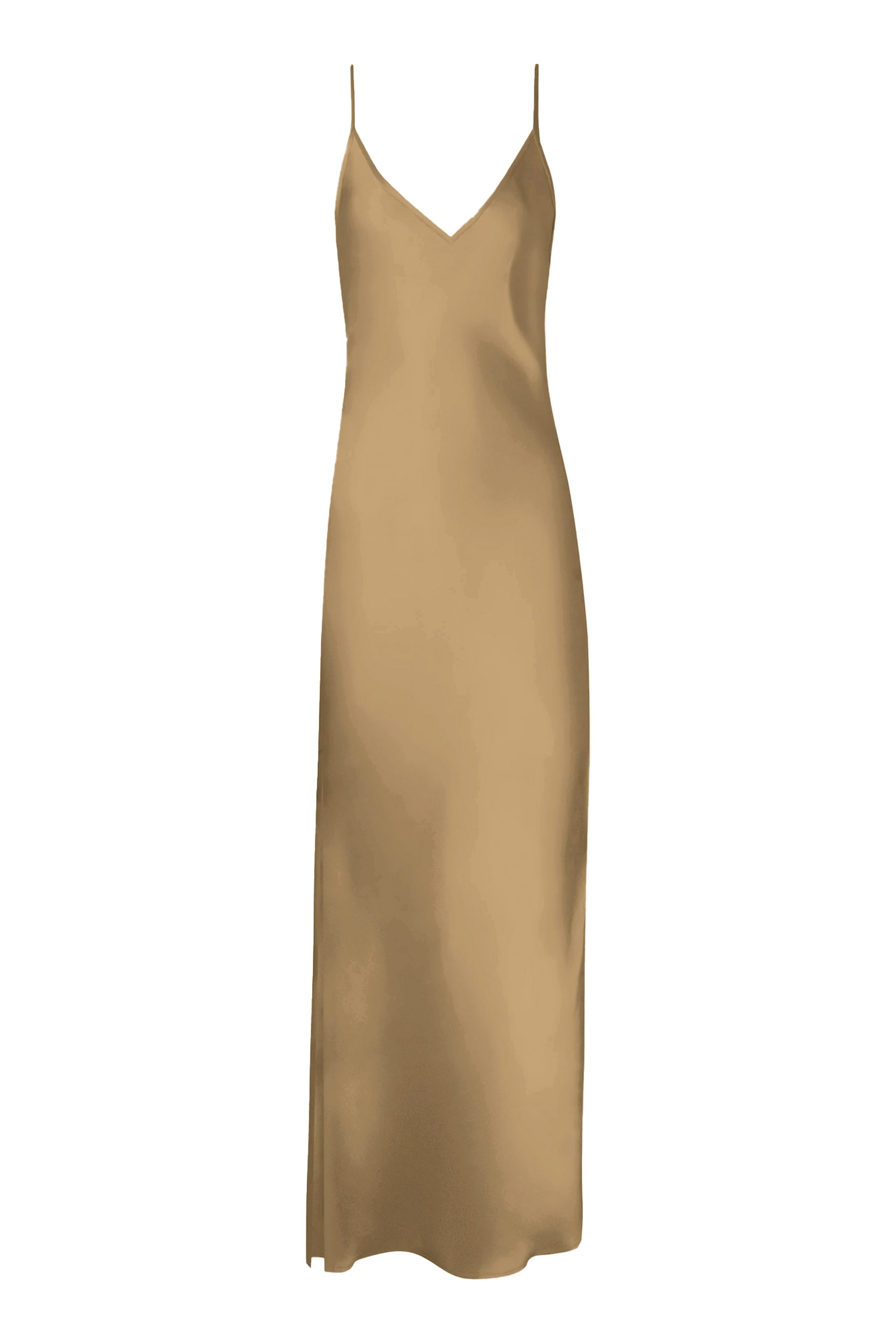 Gray Silk Dress | Full Length Slip | KES Gray Silk Dress | Full Length Slip | KES