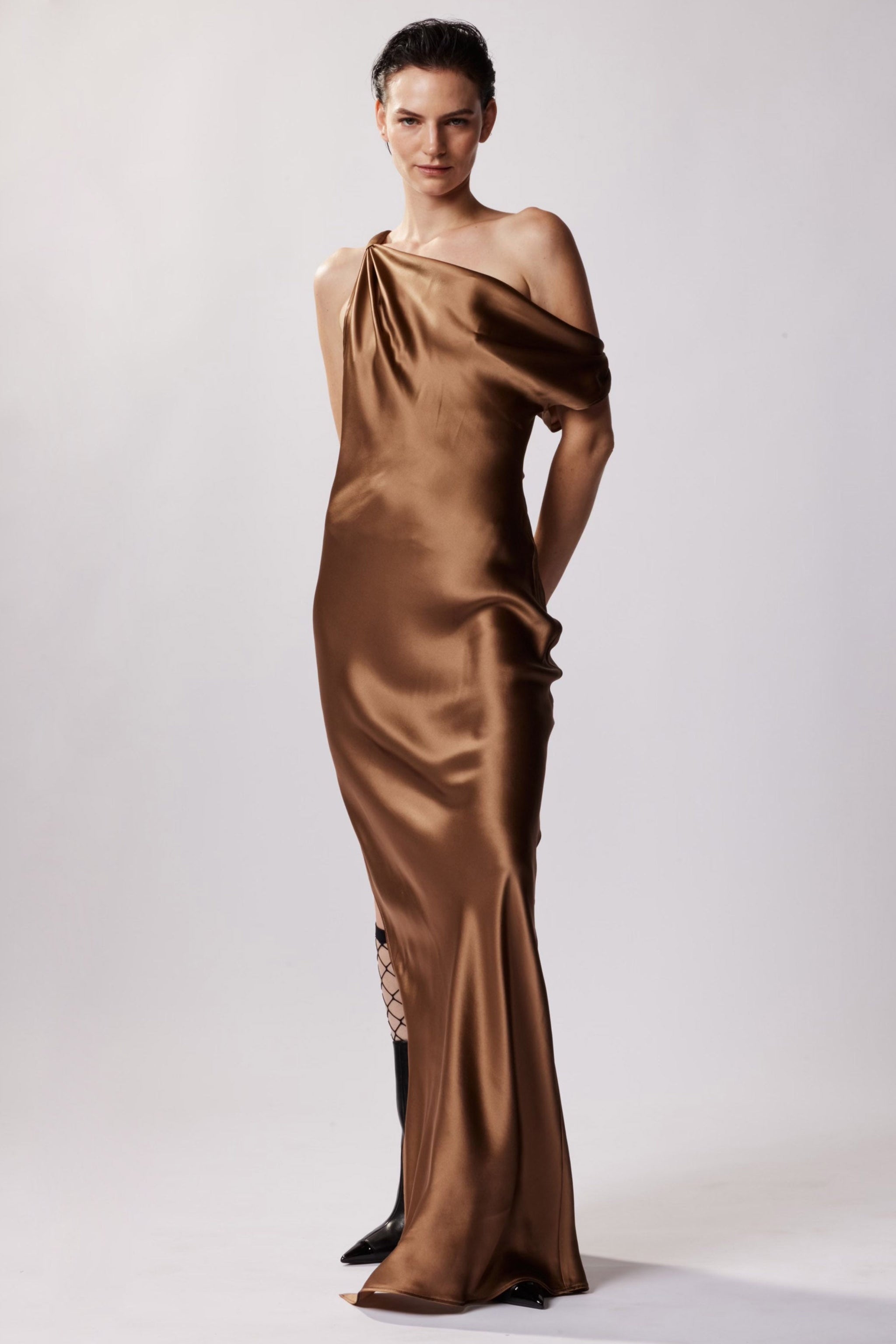 BM The Zaz Silk Gown Nude KES