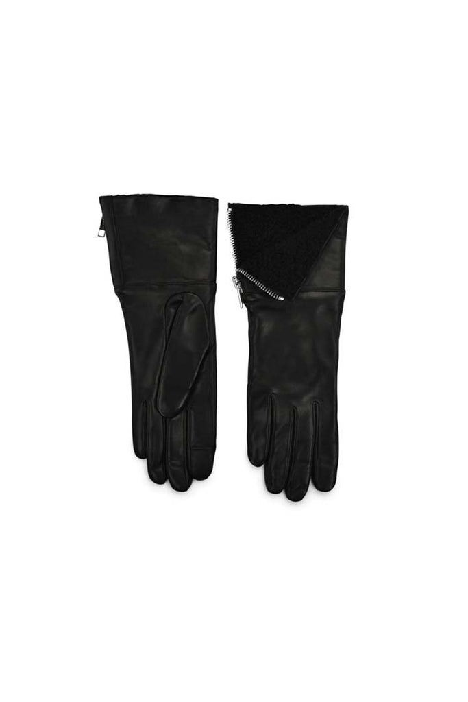 AMATO TouchTech Shearling Glove - black/black - KESNYC.COM