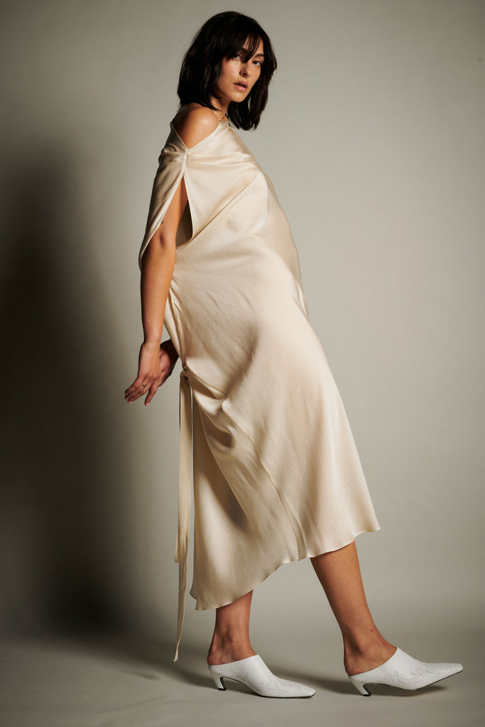 Double Wing Dress - Limestone - KESNYC.COM
