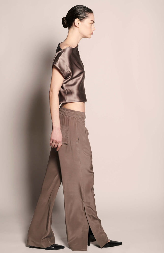 Salacia Cap Sleeve Blouse - Ash - KESNYC.COM