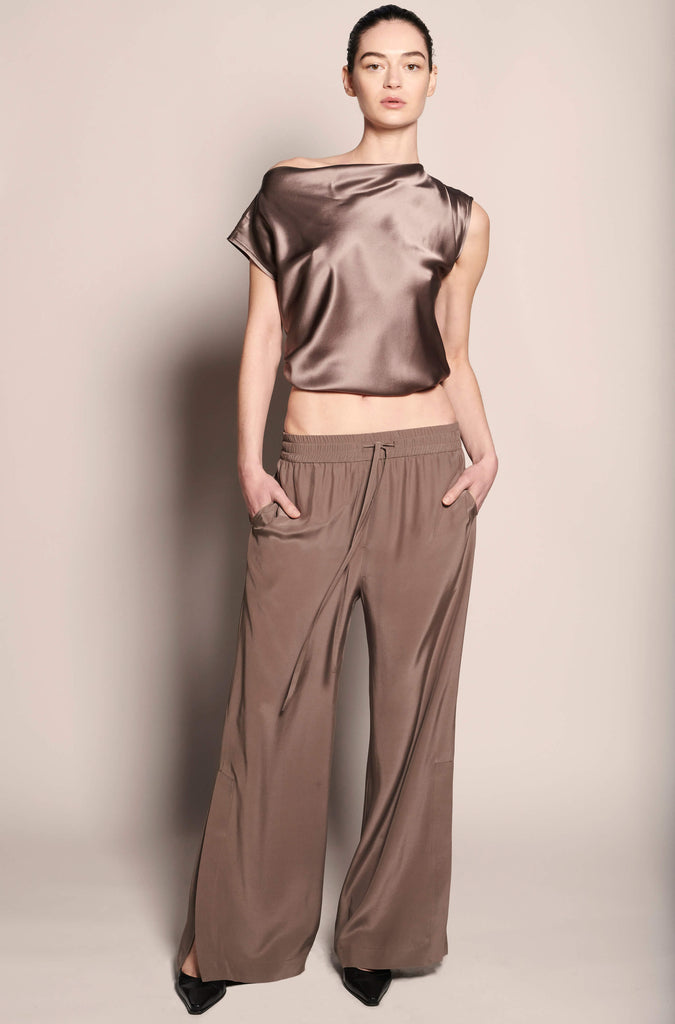 Salacia Cap Sleeve Blouse - Ash - KESNYC.COM