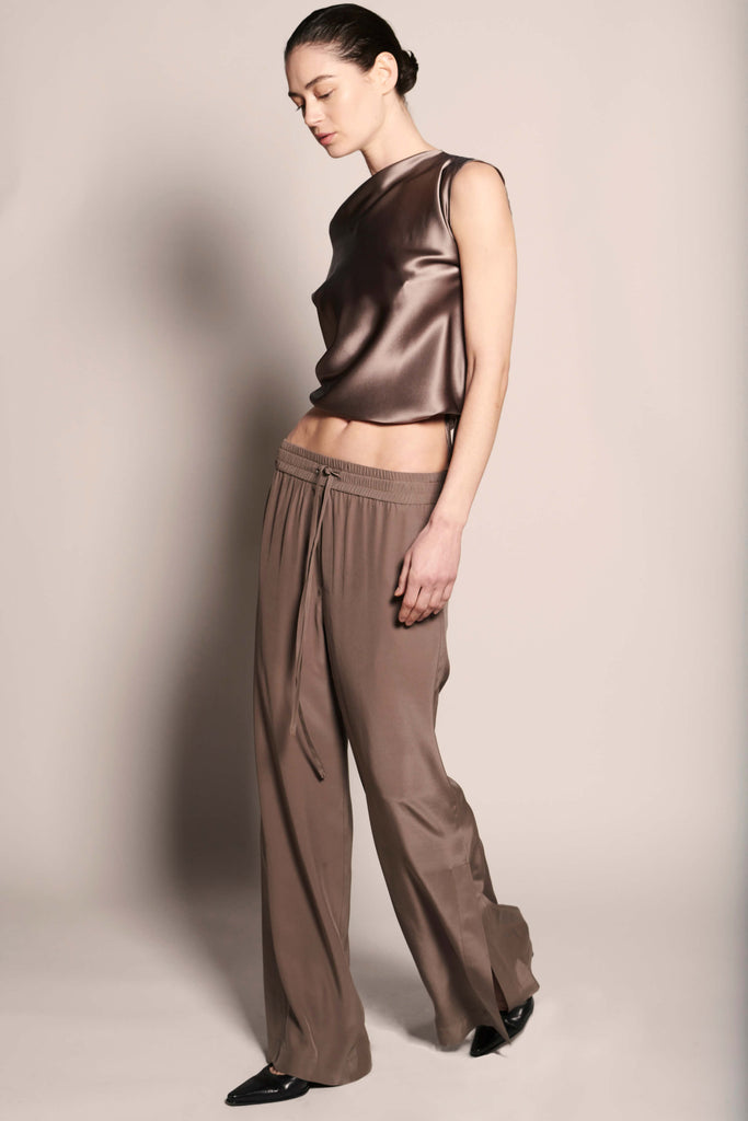 Salacia Cap Sleeve Blouse - Ash - KESNYC.COM