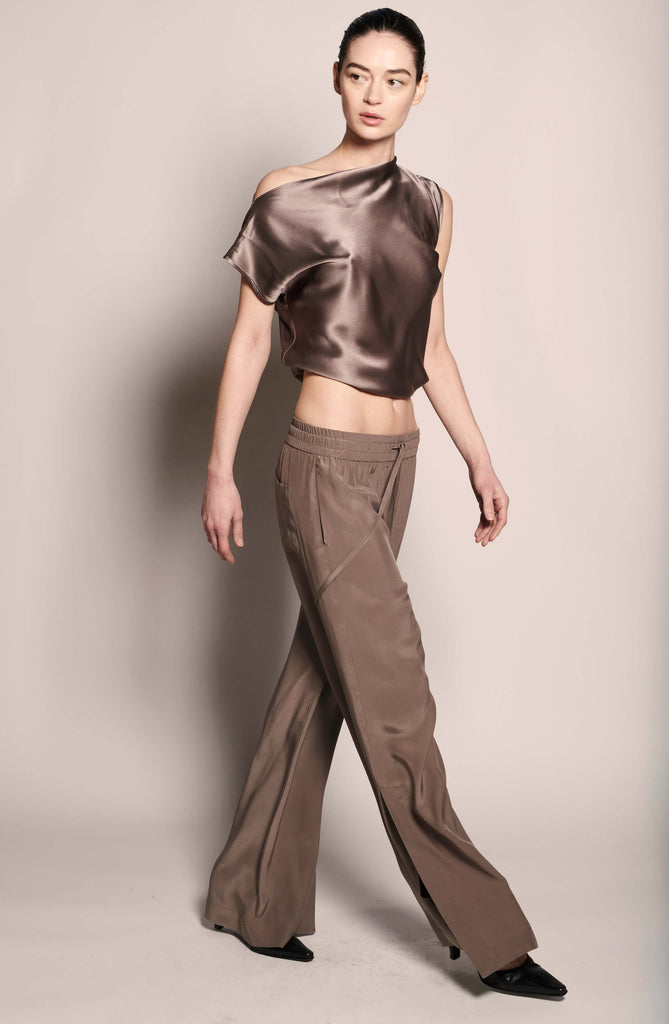 Salacia Cap Sleeve Blouse - Ash - KESNYC.COM