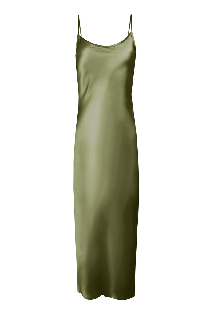 Minimal Slip Dress - Sage - KESNYC.COM