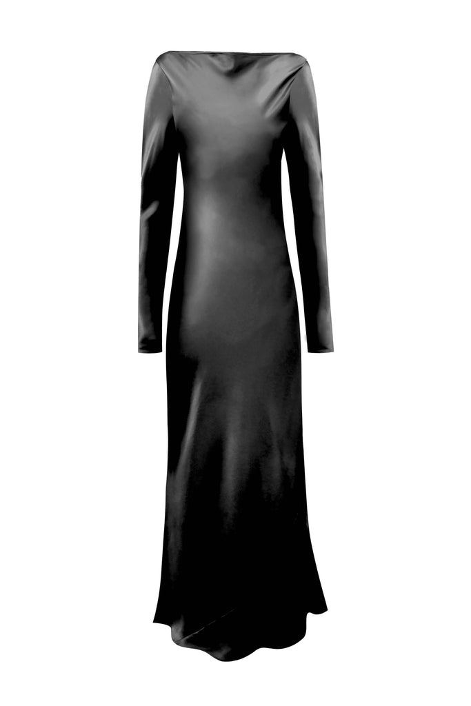 Reef Draped Dress - Black - KESNYC.COM