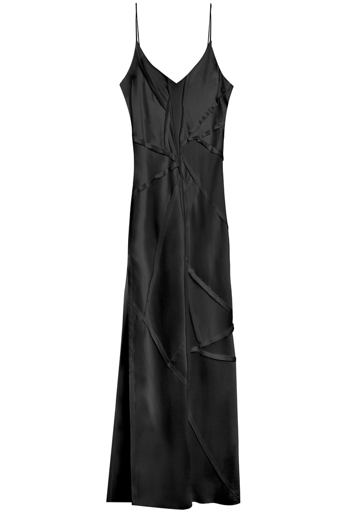 Cocktail Dress - Black Silk