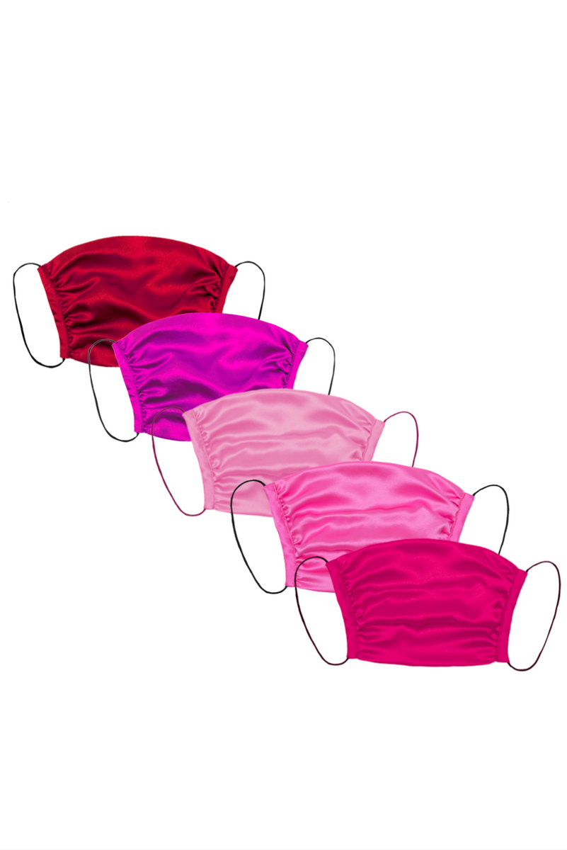 Washable, Reusable Ear Loop Face Mask | Assorted Silk Bundle | KES NYC