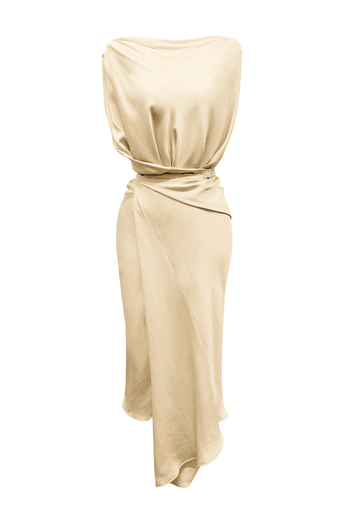 Double Wing Dress - Limestone - KESNYC.COM