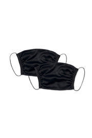 Peace Face Covering - Black Silk (2 in 1 Pack) - KESNYC.COM