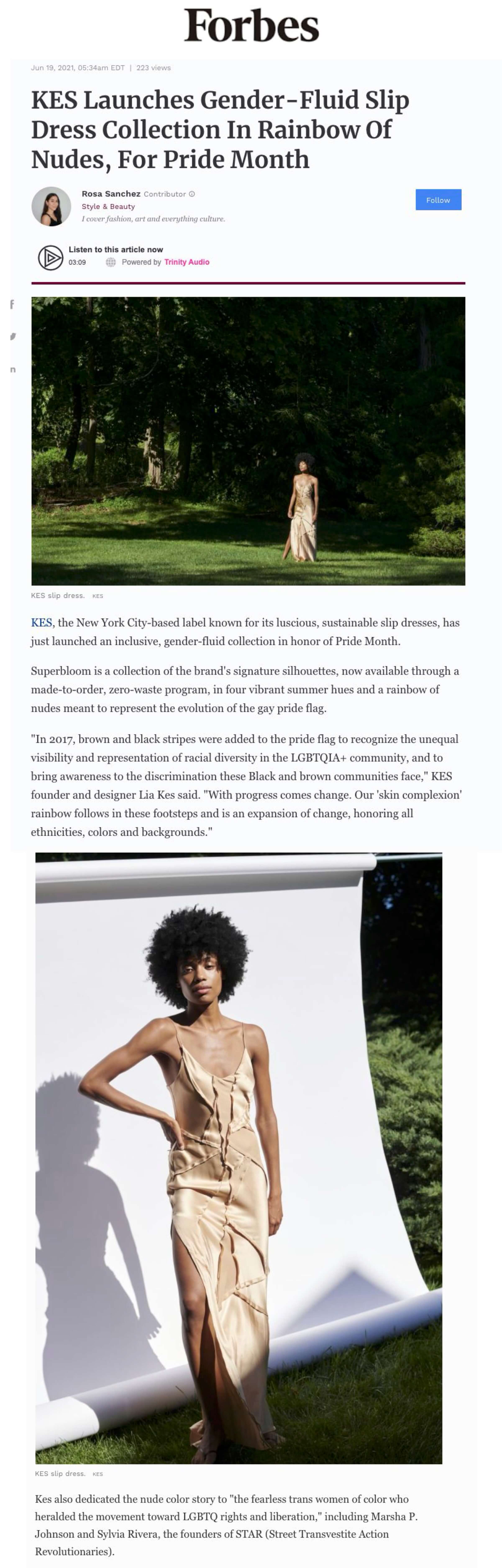 KES PRESS: KES Launches Gender-Fluid Slip Dress Collection